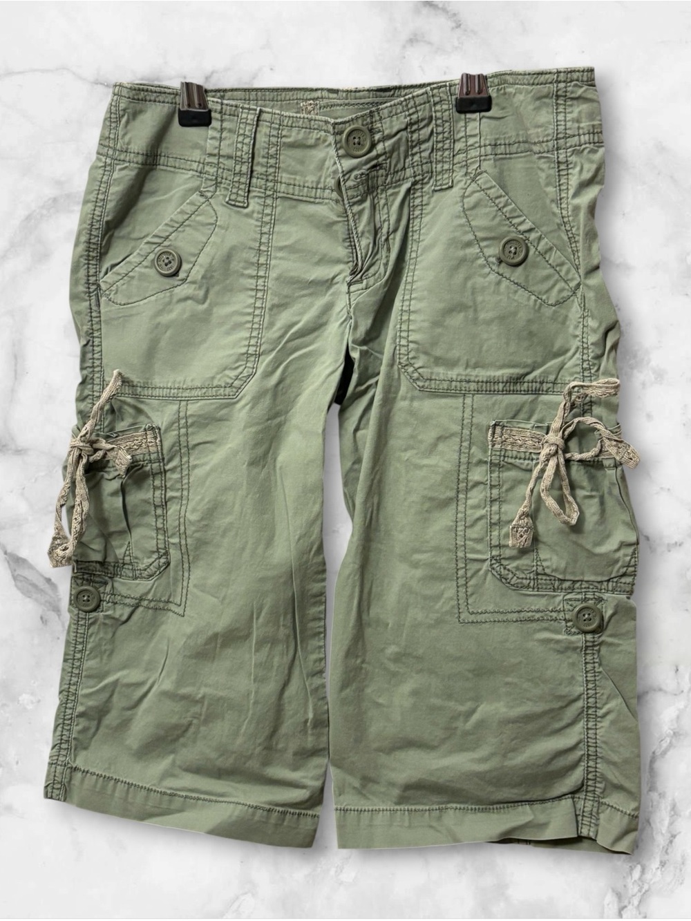 Hollistet (kids) Cargo Capris with Drawstring Pockets